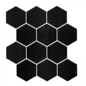 Cerámico hexagonal negro