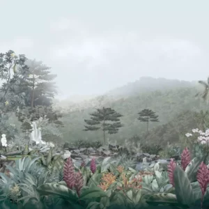 Selva tropical con aves